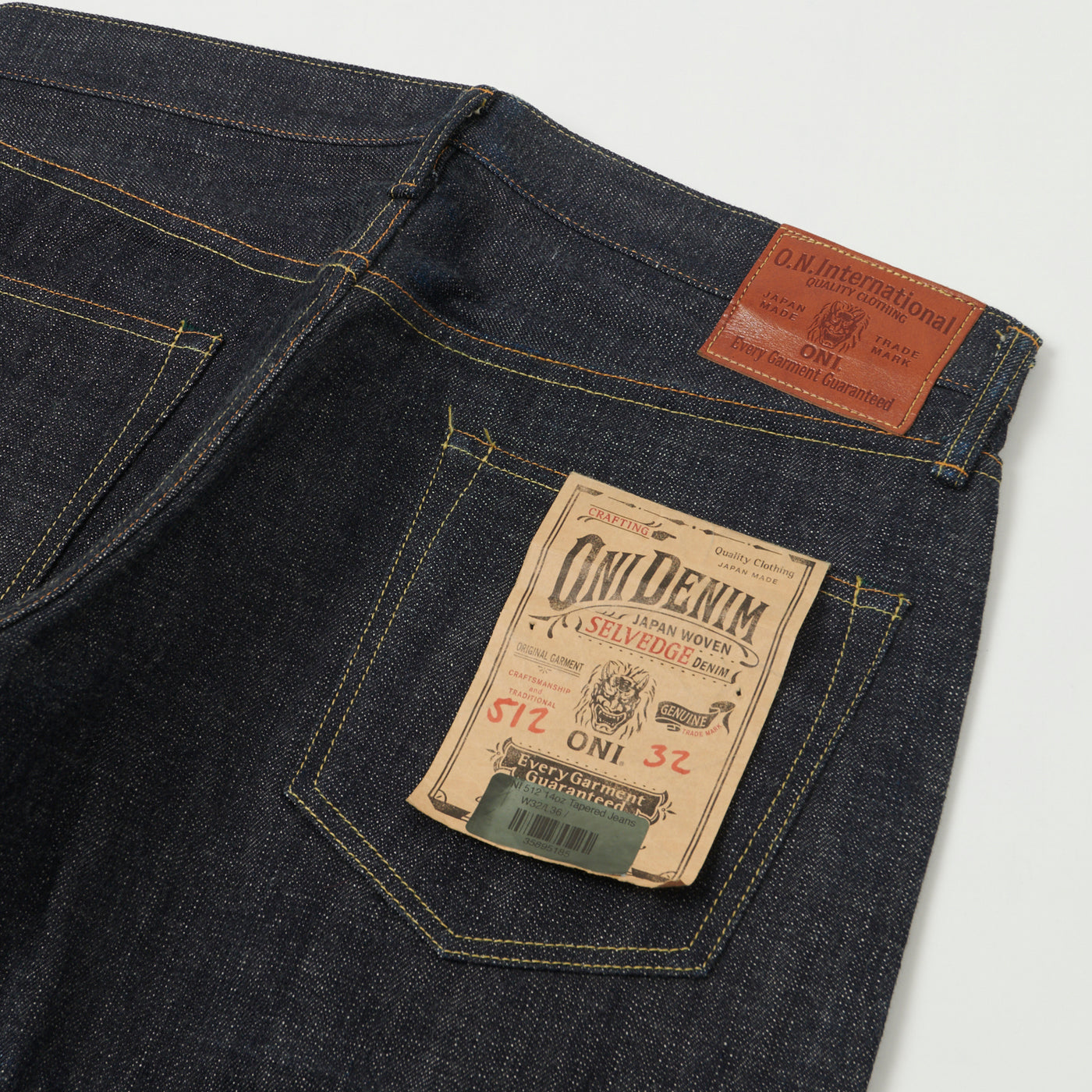 ONI Denim 512 14oz Slim Straight Jeans - Raw