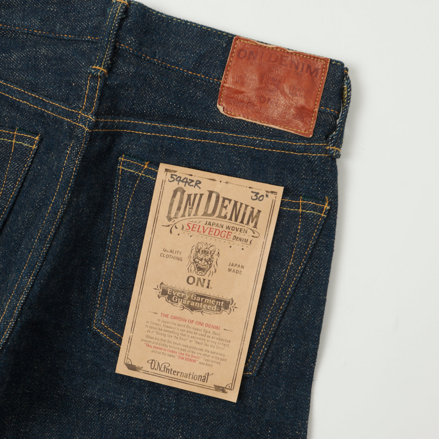 ONI Denim 544ZR 20oz 'Secret Denim' Slim Straight Jean - One Wash