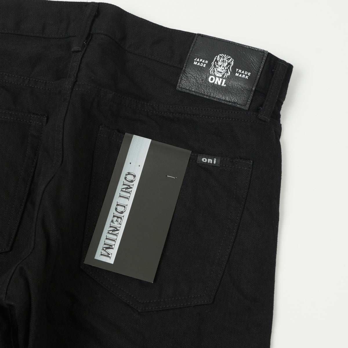 ONI Denim 566-13BK 13oz Straight Jean - Black One Wash