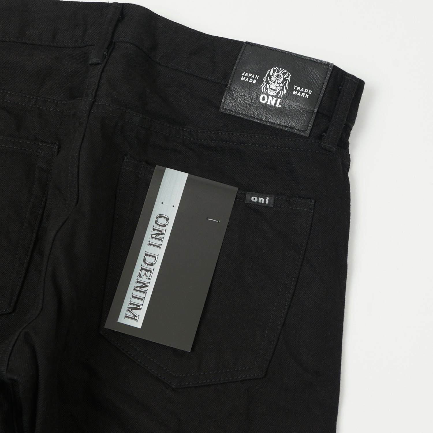 ONI Denim 566-13BK 13oz Straight Jean - Black One Wash