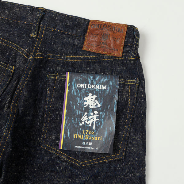 ONI 595-Kasuri 17oz Regular Straight Jean - One Wash