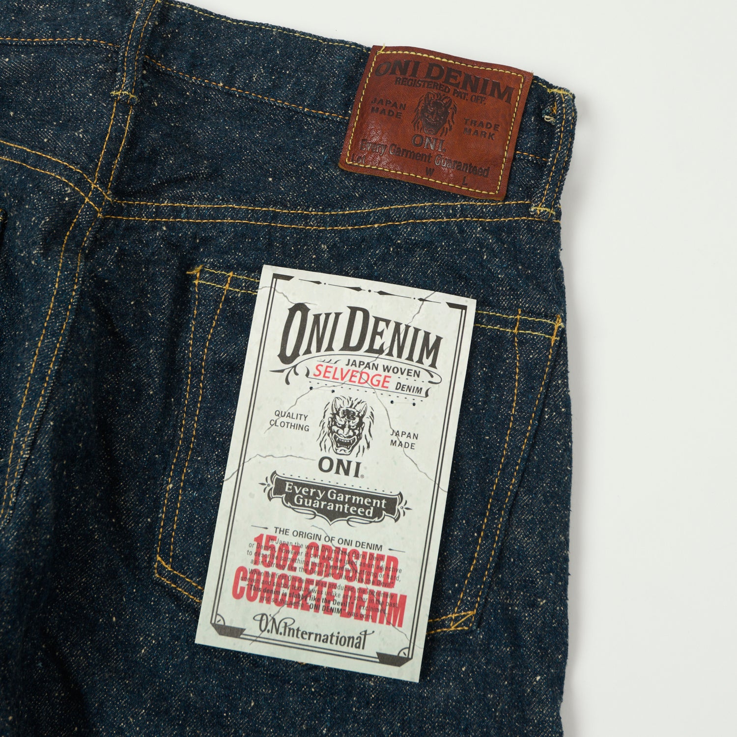ONI Denim 622-CCD Kabuki 'Crushed Concrete Denim' 15oz Regular