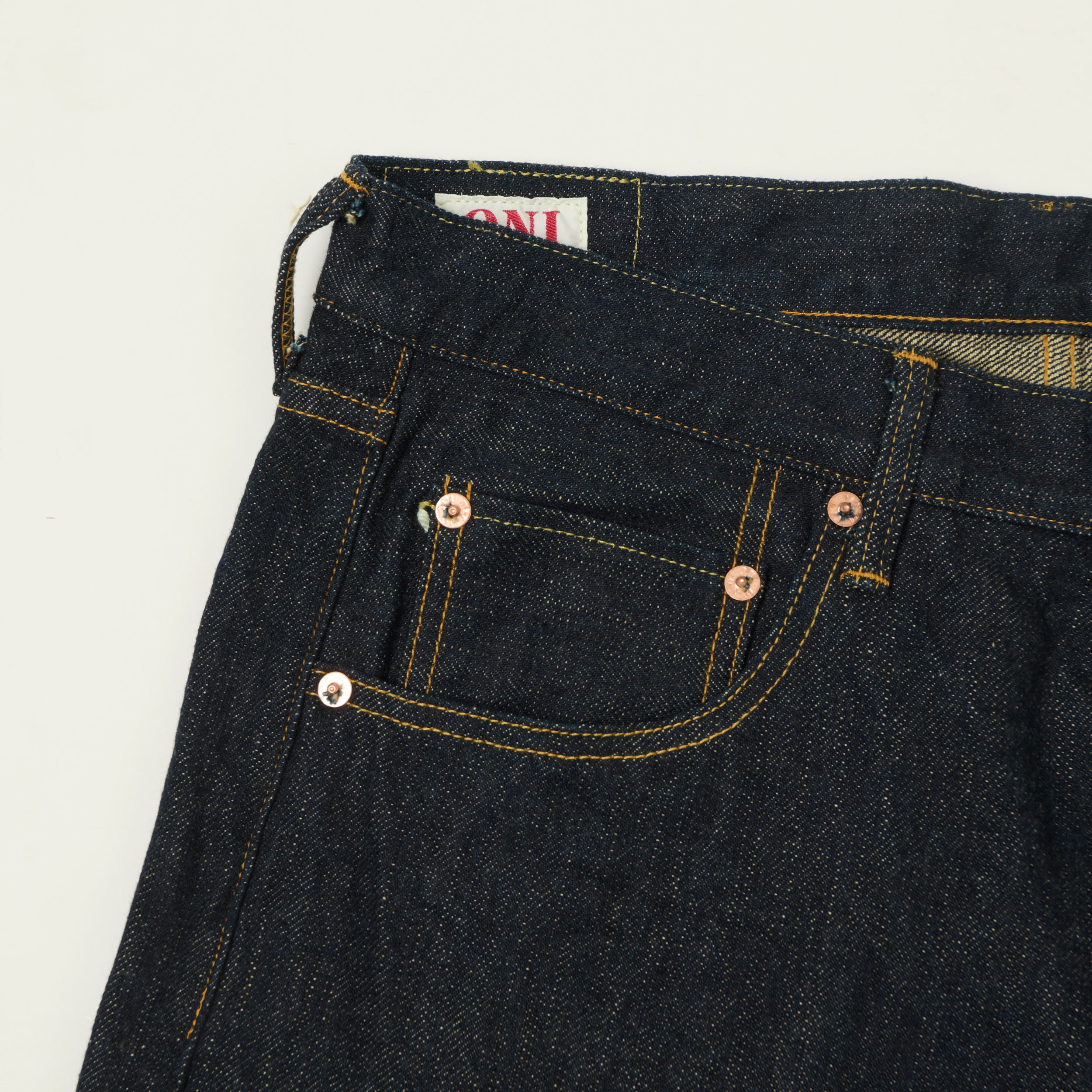ONI Denim 622-GC15 Green Cast 15oz Regular Tapered Jean - One Wash