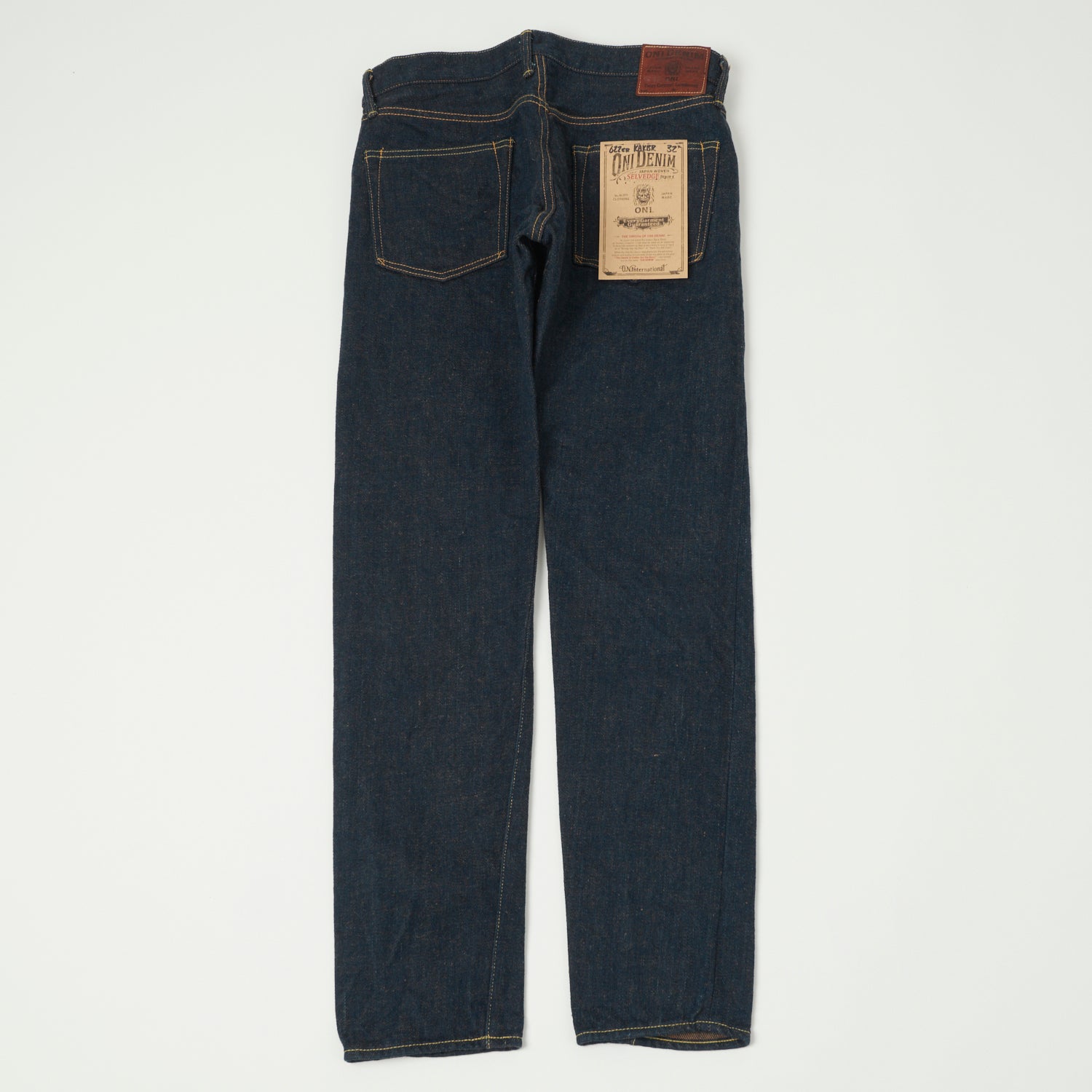 ONI Denim 622ZR-KAKBR 20oz Secret Denim Relaxed Tapered Jean - One