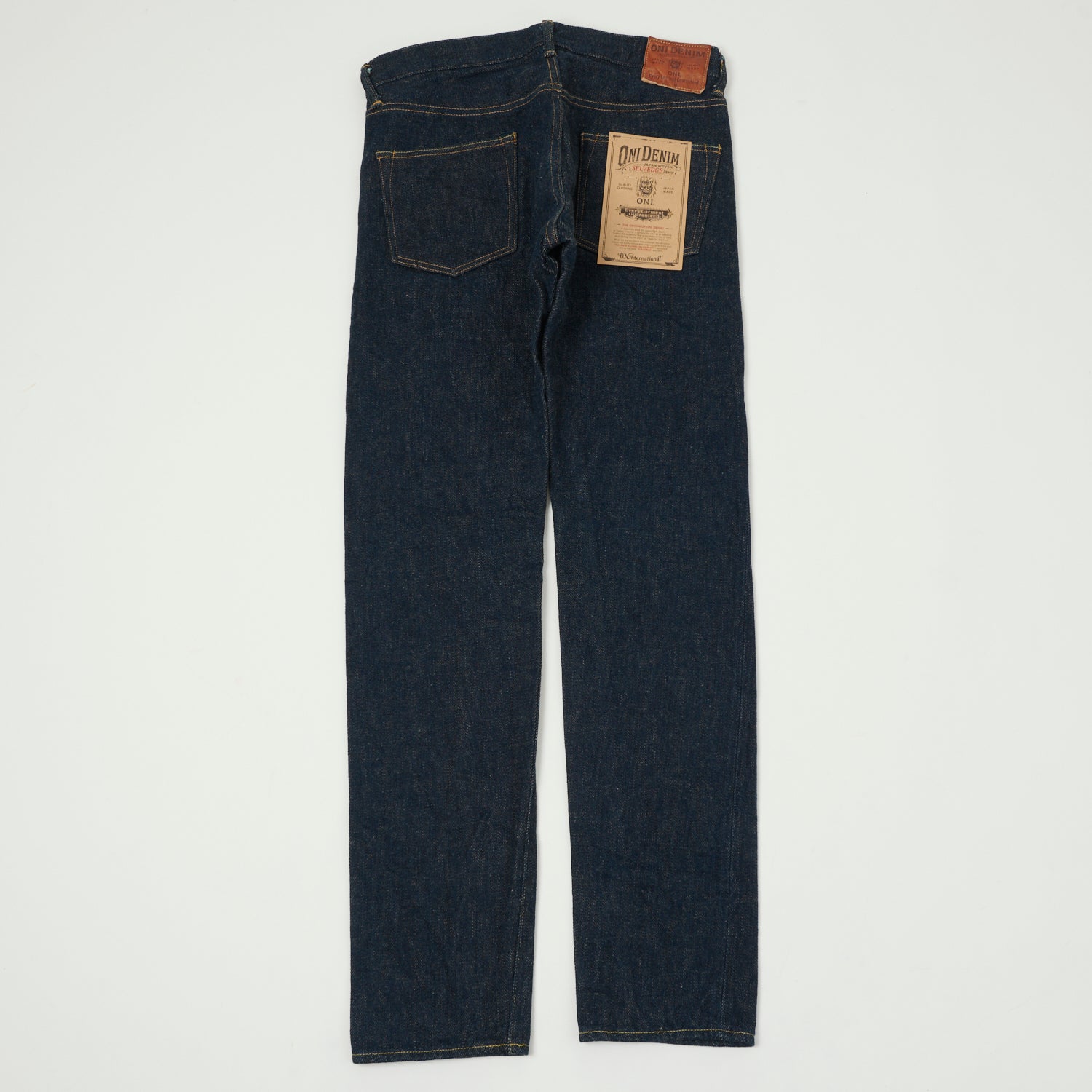 ONI Denim 622-DIZR 20oz 'Dark Indigo Secret Denim' Relaxed Tapered Jea – SON OF A STAG ONI Denim 622-DIZR 20oz 'Dark Indigo Secret Denim' Relaxed Tapered Jea – SON OF A STAG