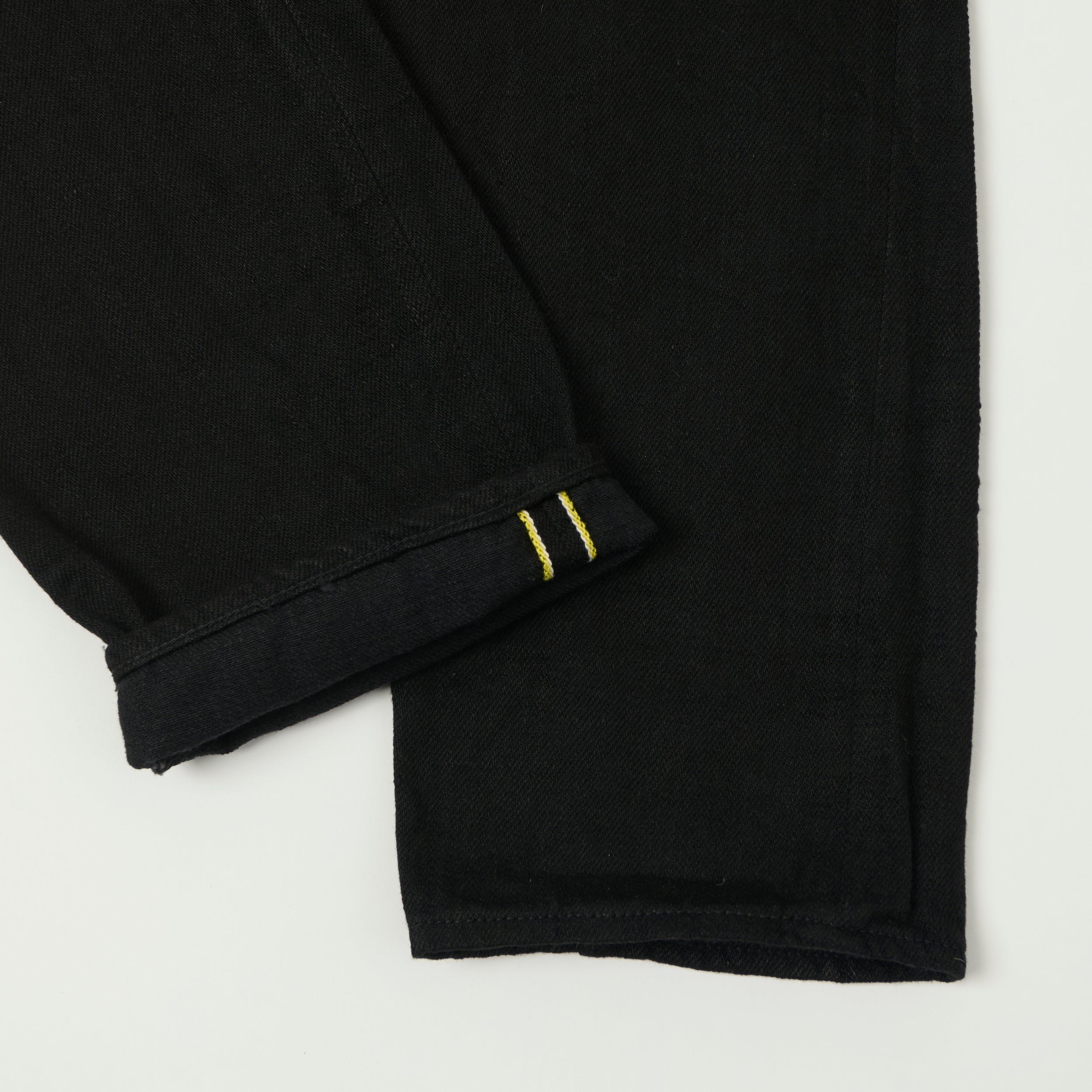 ONI Denim 689 Kiraku II 12oz Natural Indigo Slim Tapered Jean - Black One Wash