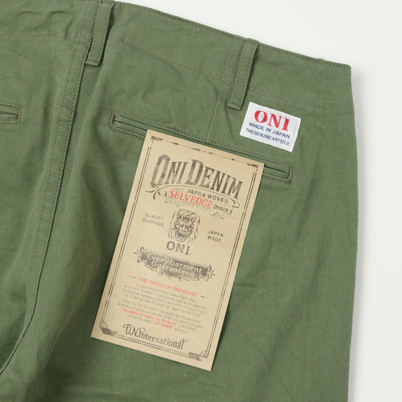 ONI 737-SVC-LOL 9.5oz Selvedge Chino - Light Olive