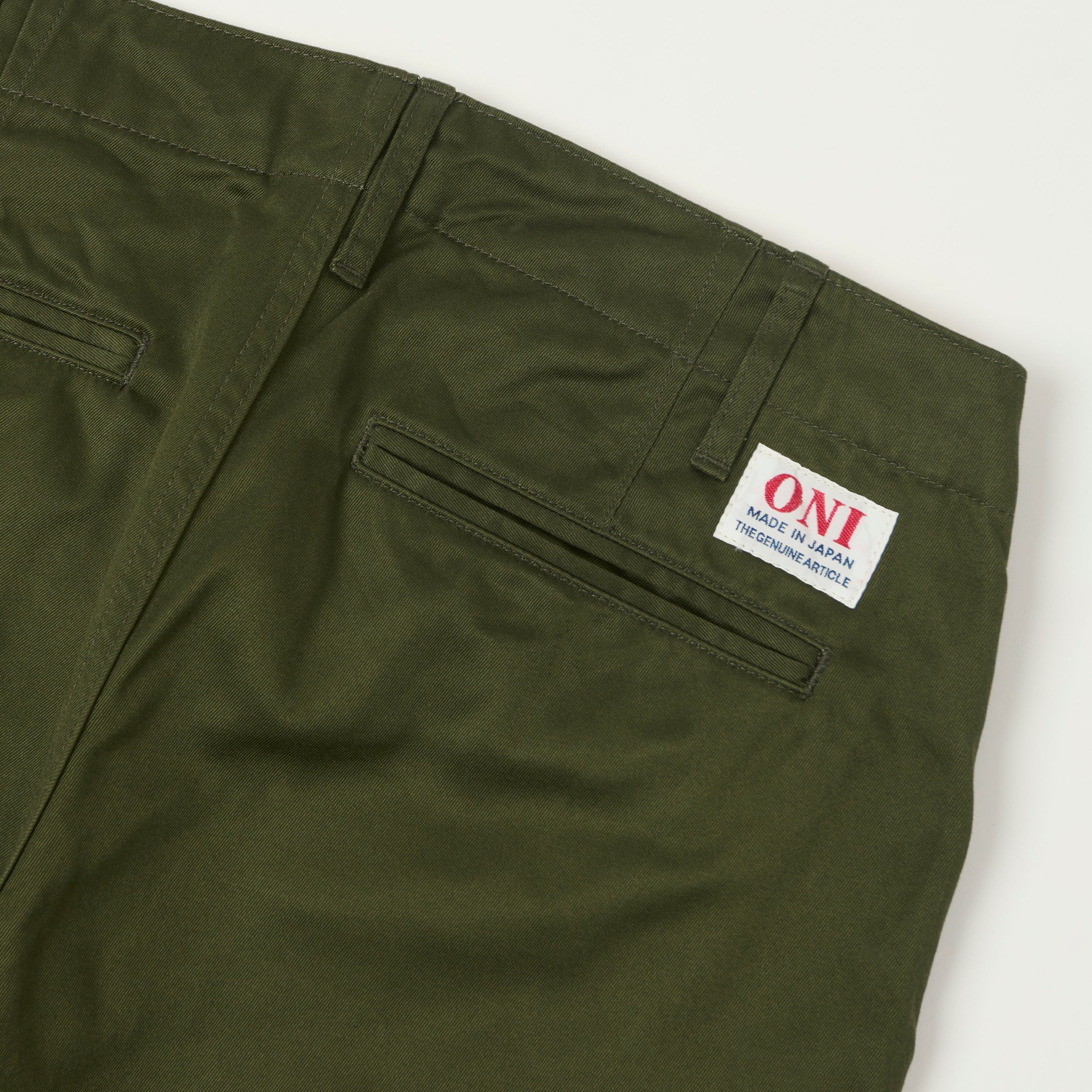 ONI Denim 747-WP Slim Straight 'West Point' Chino - Olive – SON OF