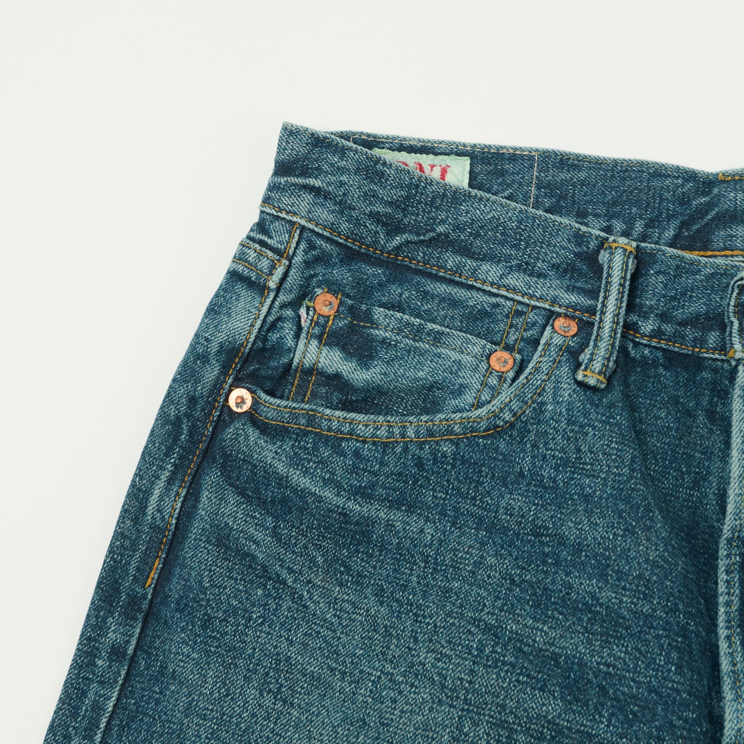 ONI Denim 246 Ishikawadai 15oz Relaxed Tapered Jean - Used Wash