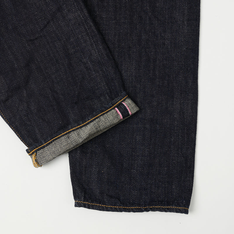 ONI 860-KI KIRAKU 'Natural Indigo' 12oz Wide Taper Jean - One Wash