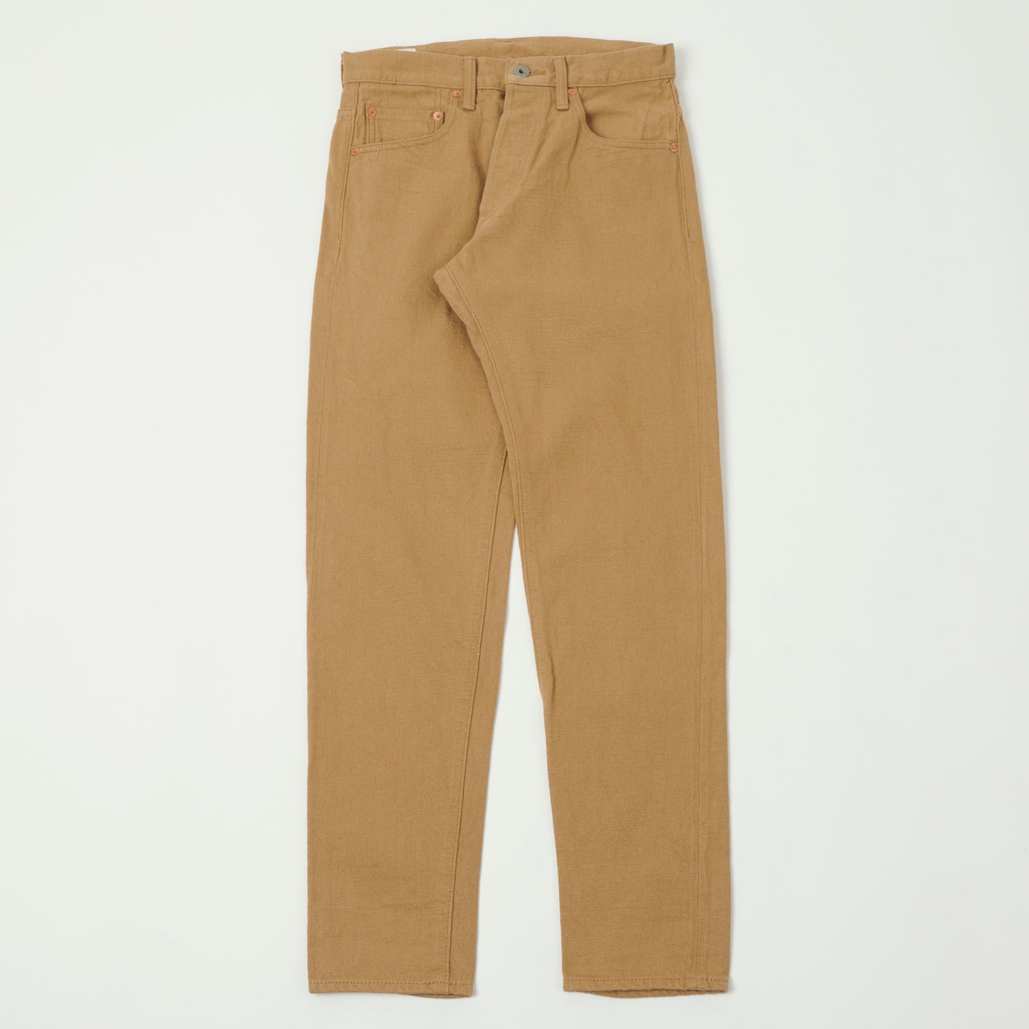 ONI Denim 882LW-BE 12oz Super Slab Messenger Regular Tapered Jean - Beige One Wash