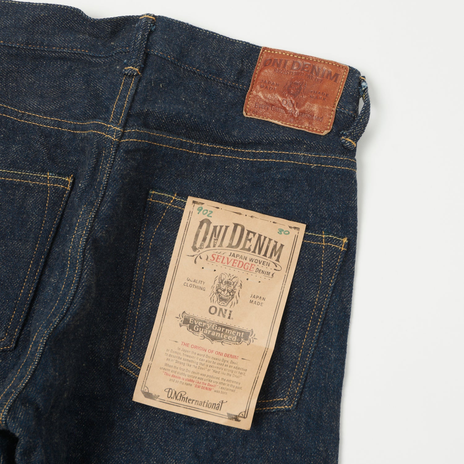 ONI Denim 902ZR 20oz Secret Denim Tapered Jean - One Wash – SON OF