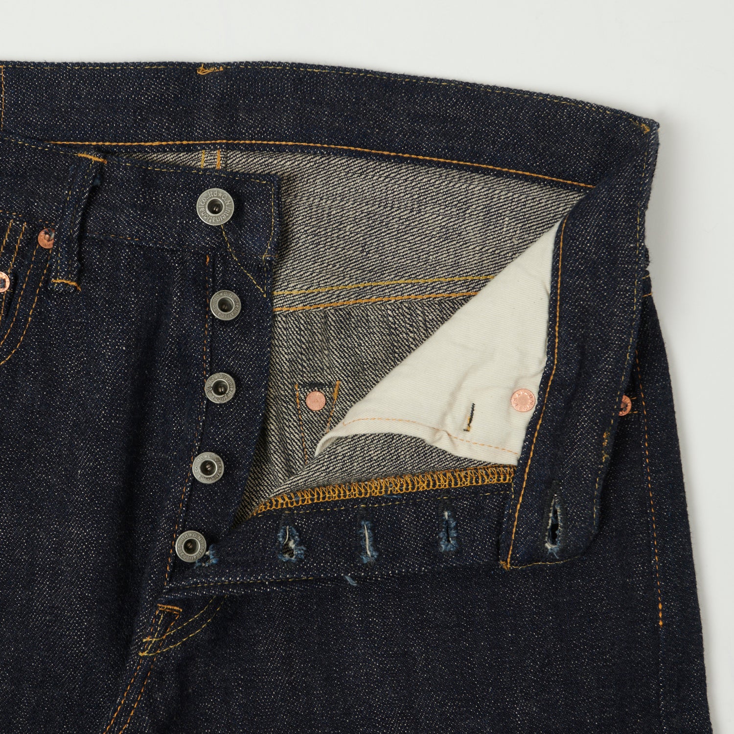 ONI 982 Kiraku 12oz Natural Indigo Regular Tapered Jean - One Wash