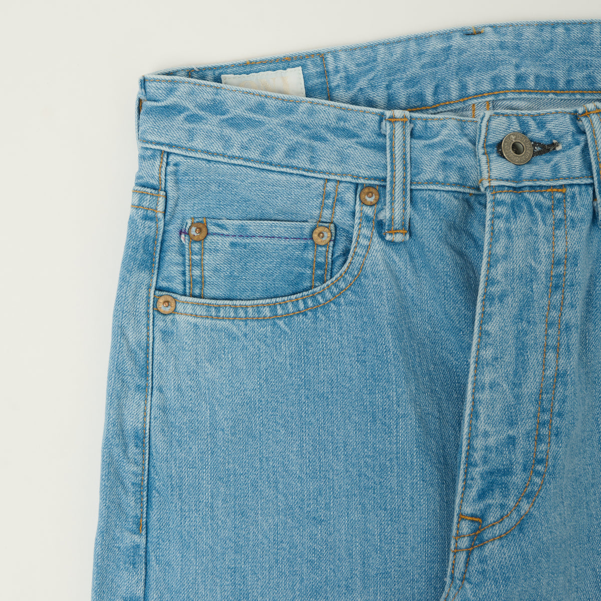 ONI Denim L720-12 Ladies 12oz Wide Straight jean - Bleach Wash