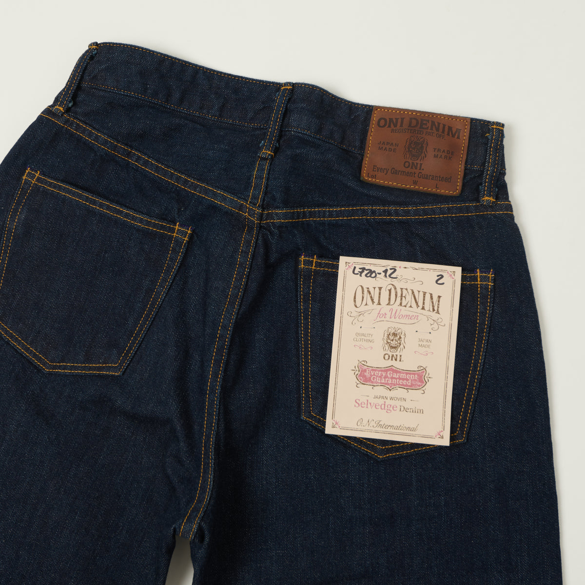 ONI Denim L720-12 Ladies 12oz Wide Straight jean - One Wash