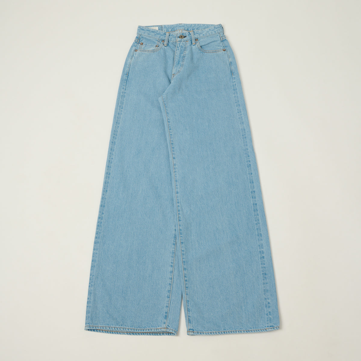ONI Denim L722-12 Ladies 12oz Extra Wide Straight jean - Bleach Wash