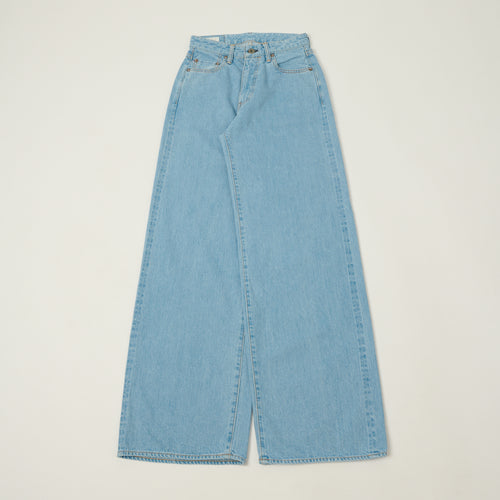ONI Denim L722-12 Ladies 12oz Extra Wide Straight jean - Bleach Wash