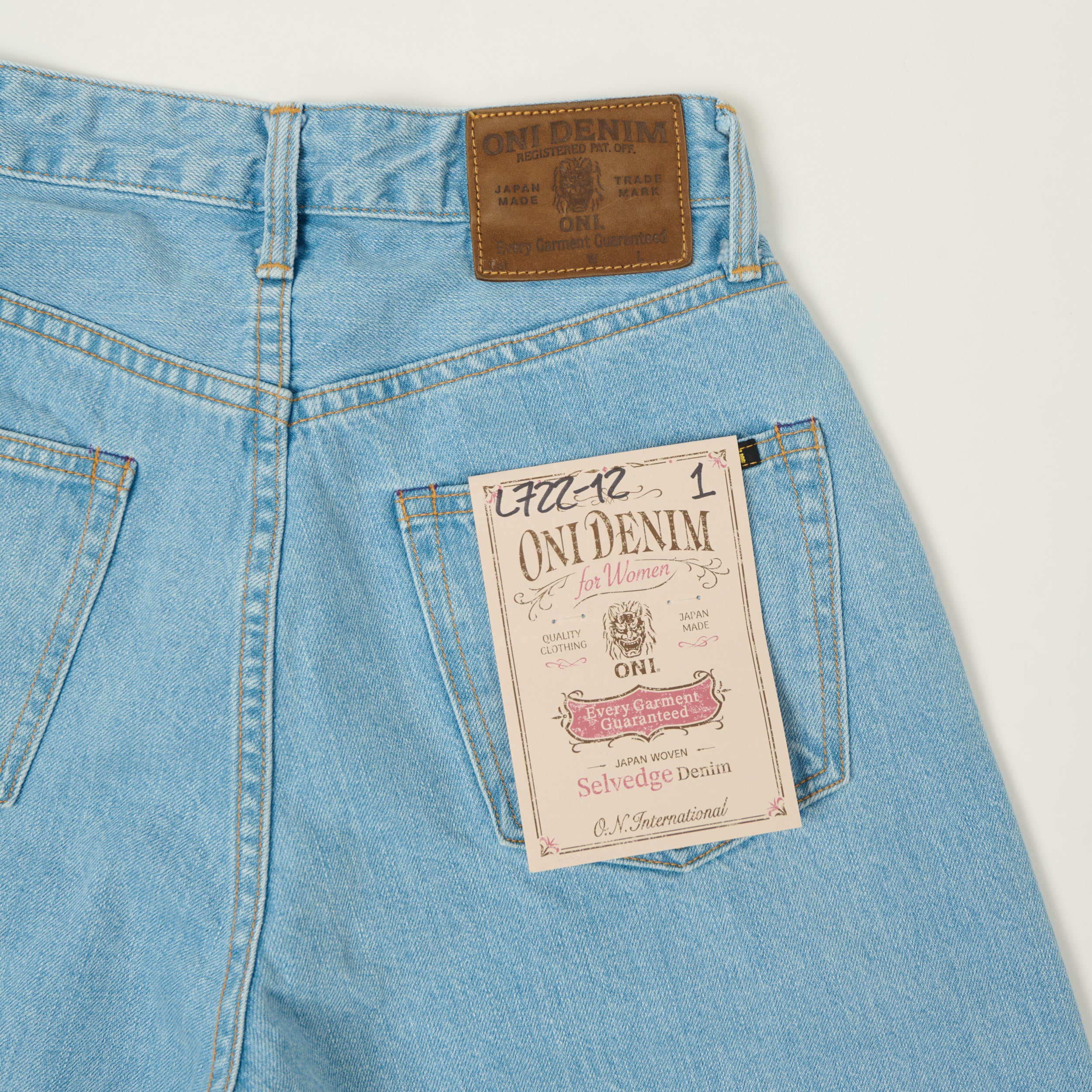 ONI Denim 222 'Asphalt' 20oz Extra Wide Straight Jean - One Wash