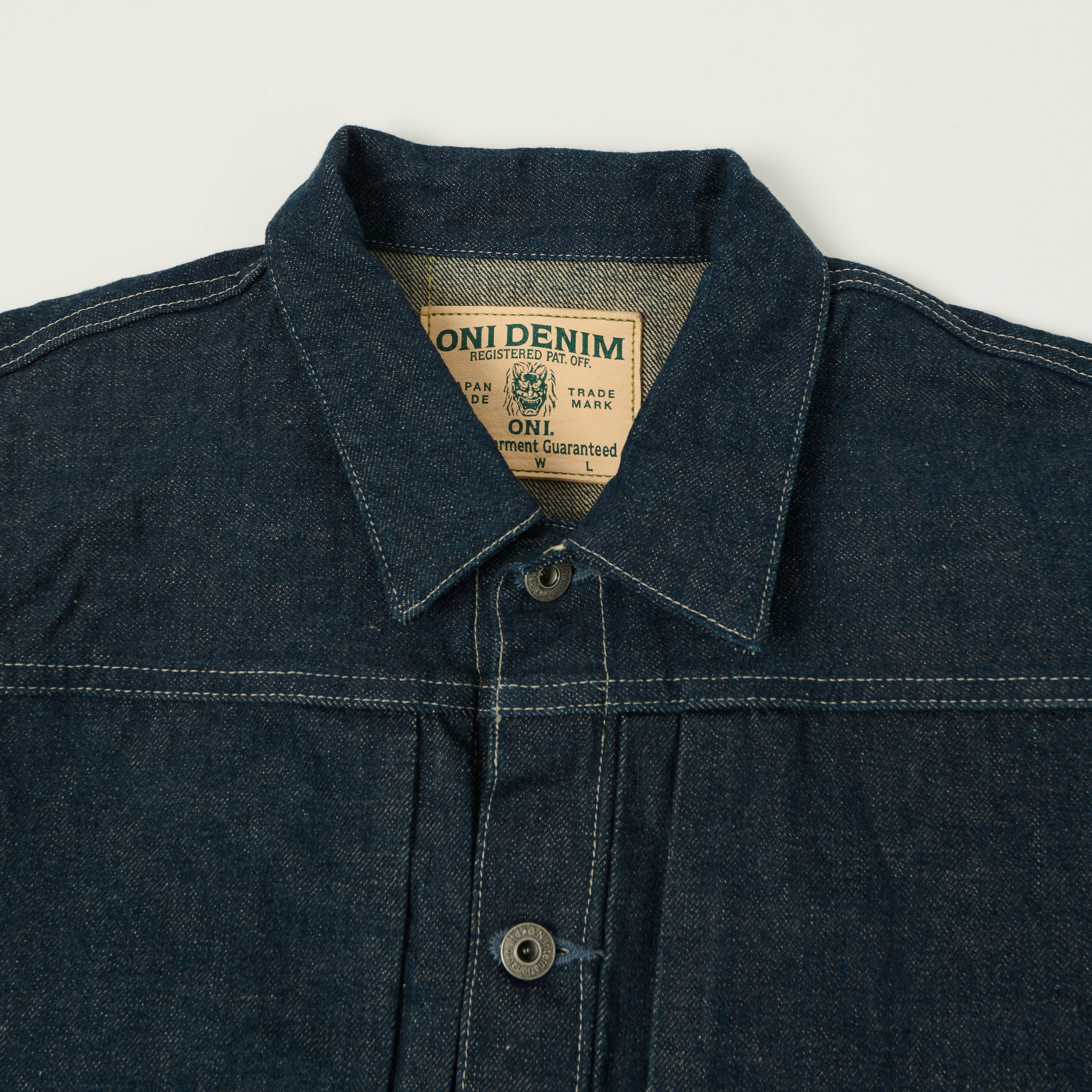 ONI Denim 03517 Ishikawadai 15oz 'Early Model' Type II Denim Jacket - One Wash