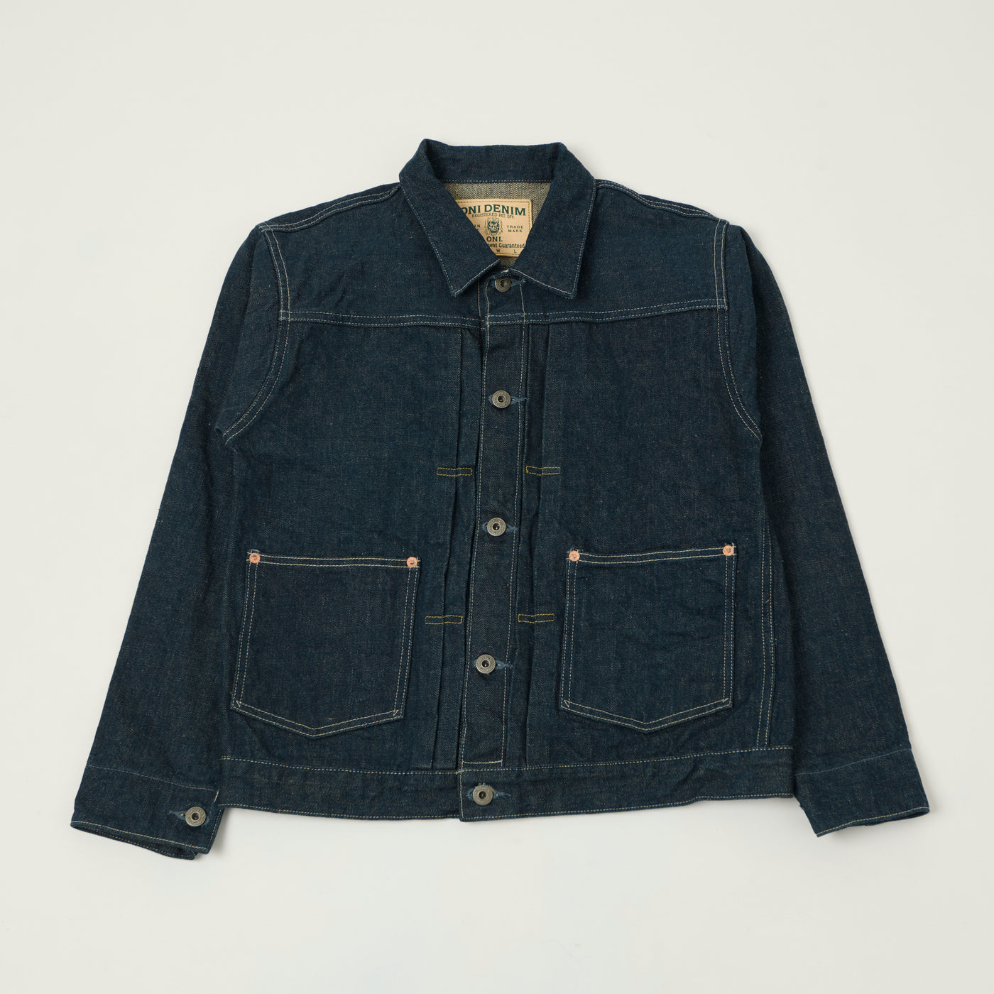 ONI Denim 03517 Ishikawadai 15oz 'Early Model' Type II Denim Jacket - One Wash