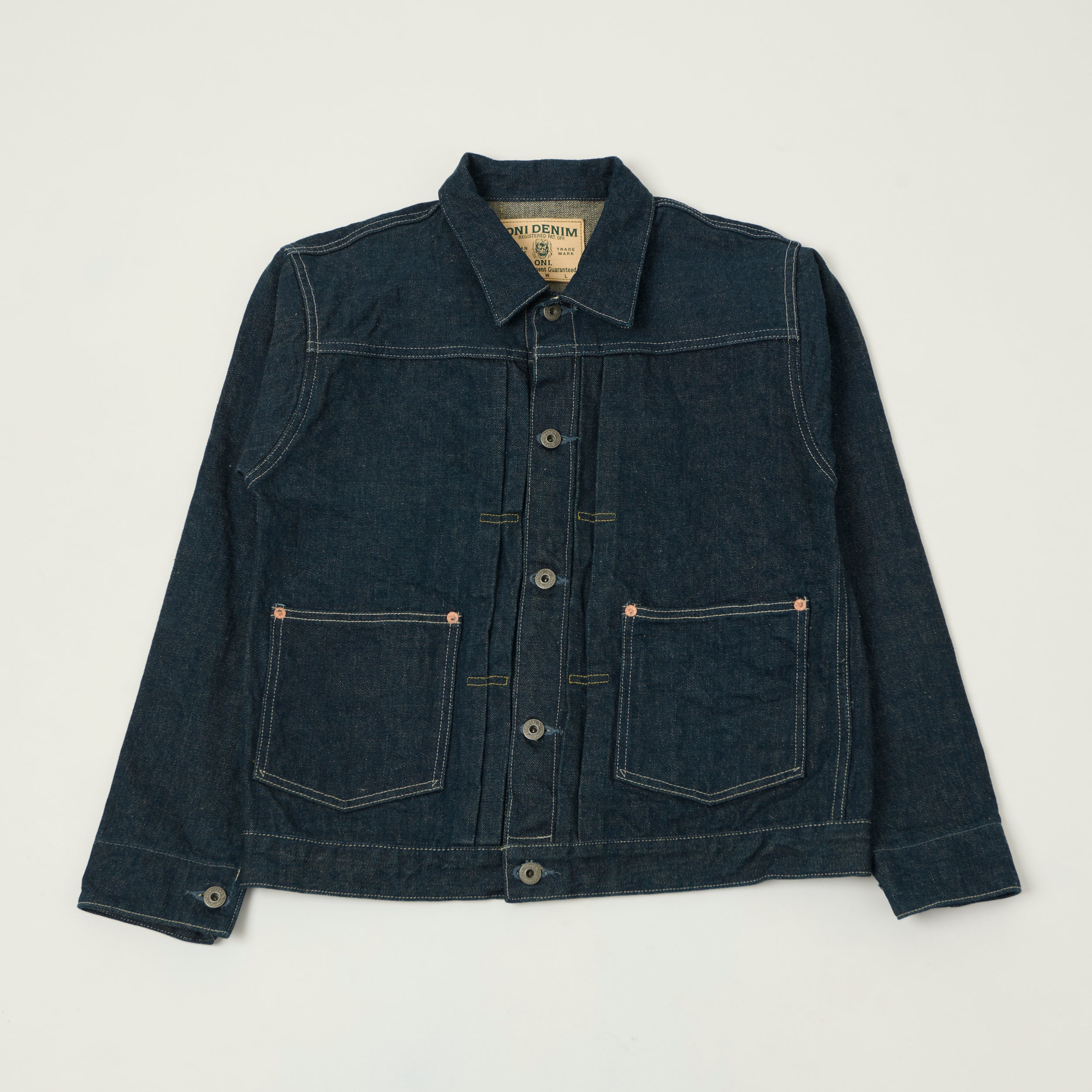 ONI Denim 03517 Ishikawadai 15oz 'Early Model' Type II Denim Jacket - One Wash