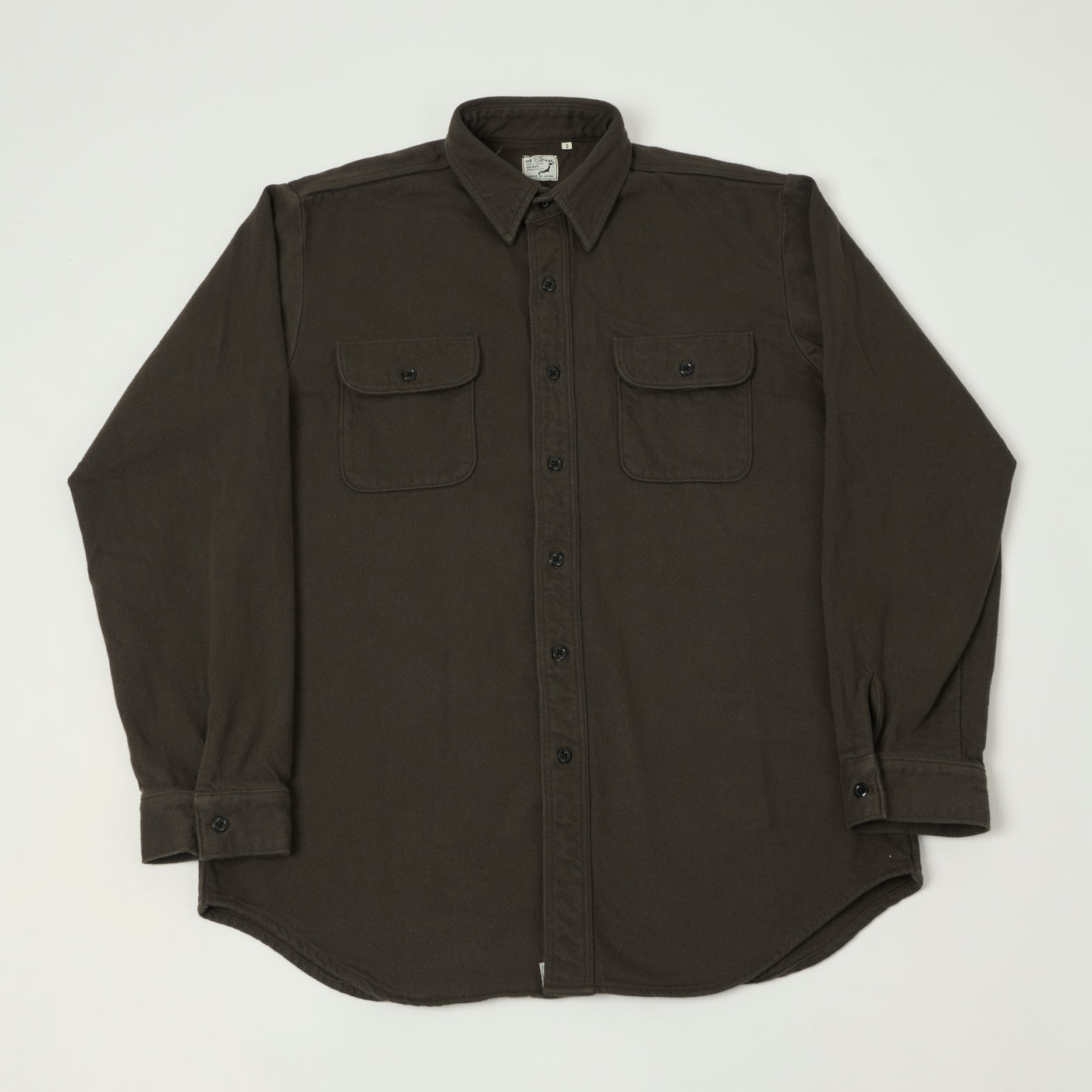 orSlow Flannel Work Shirt - Coffee Brown