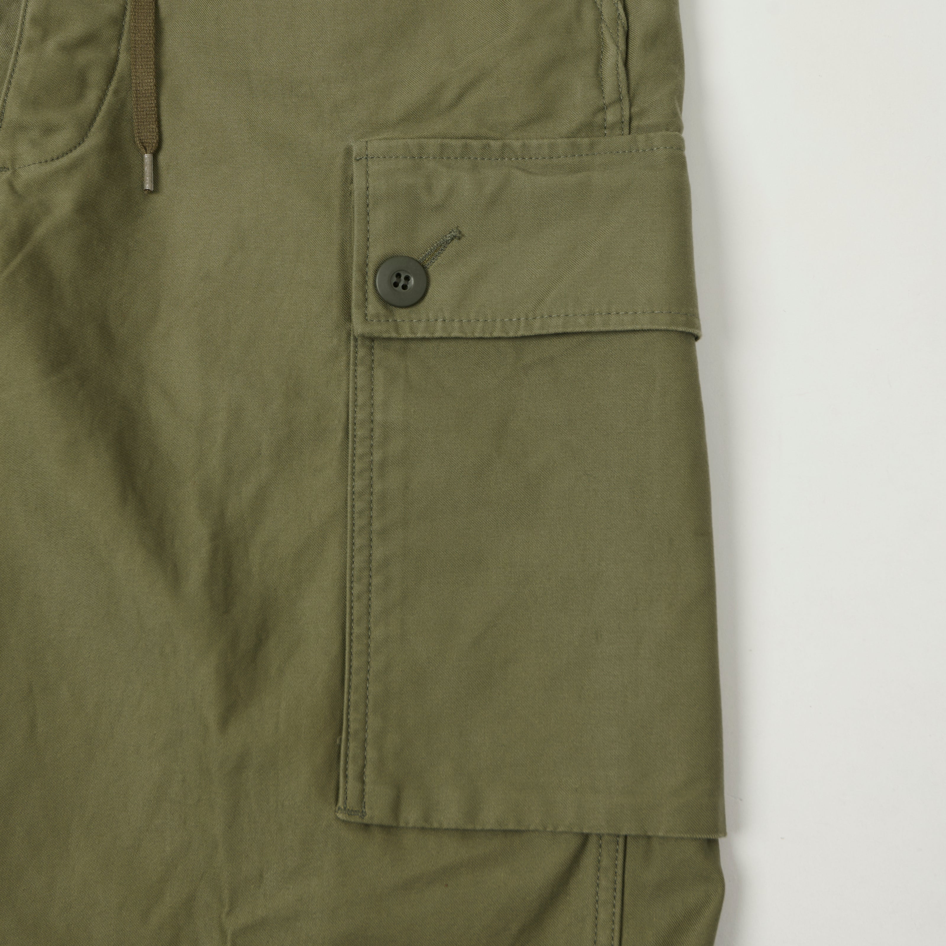 orSlow Sateen Cargo Pants - Army Green