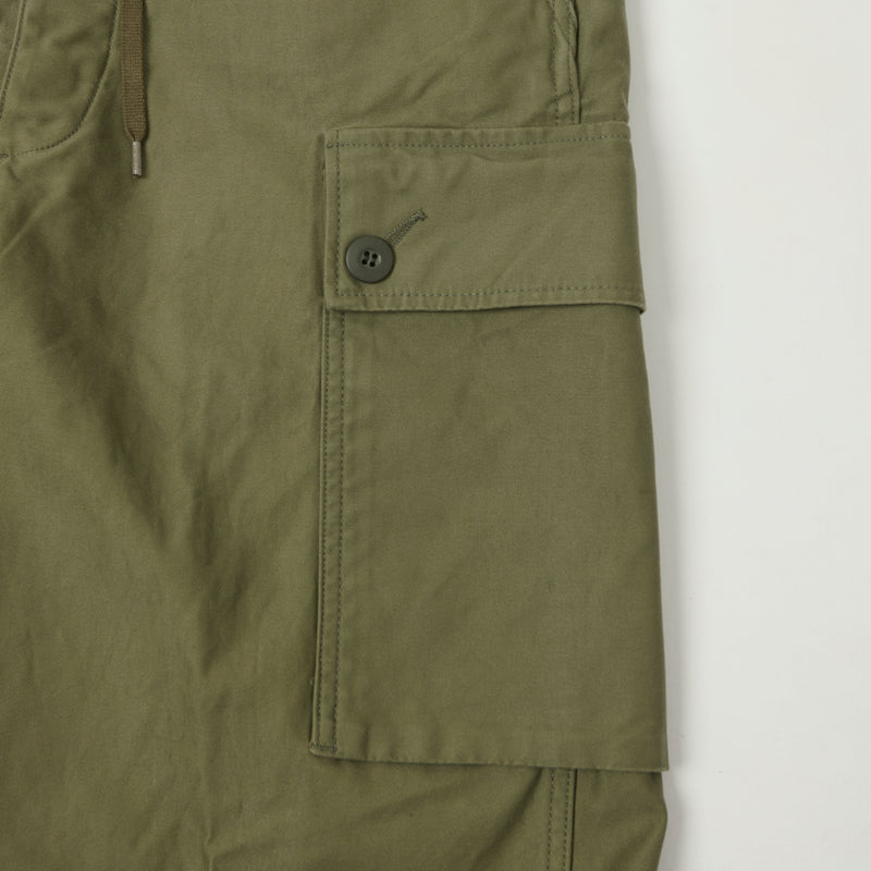orSlow Sateen Cargo Pants - Army Green