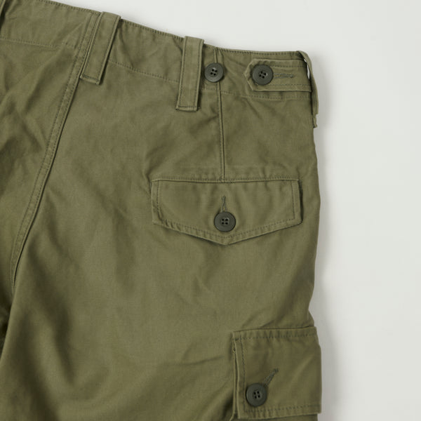 orSlow Sateen Cargo Pants - Army Green