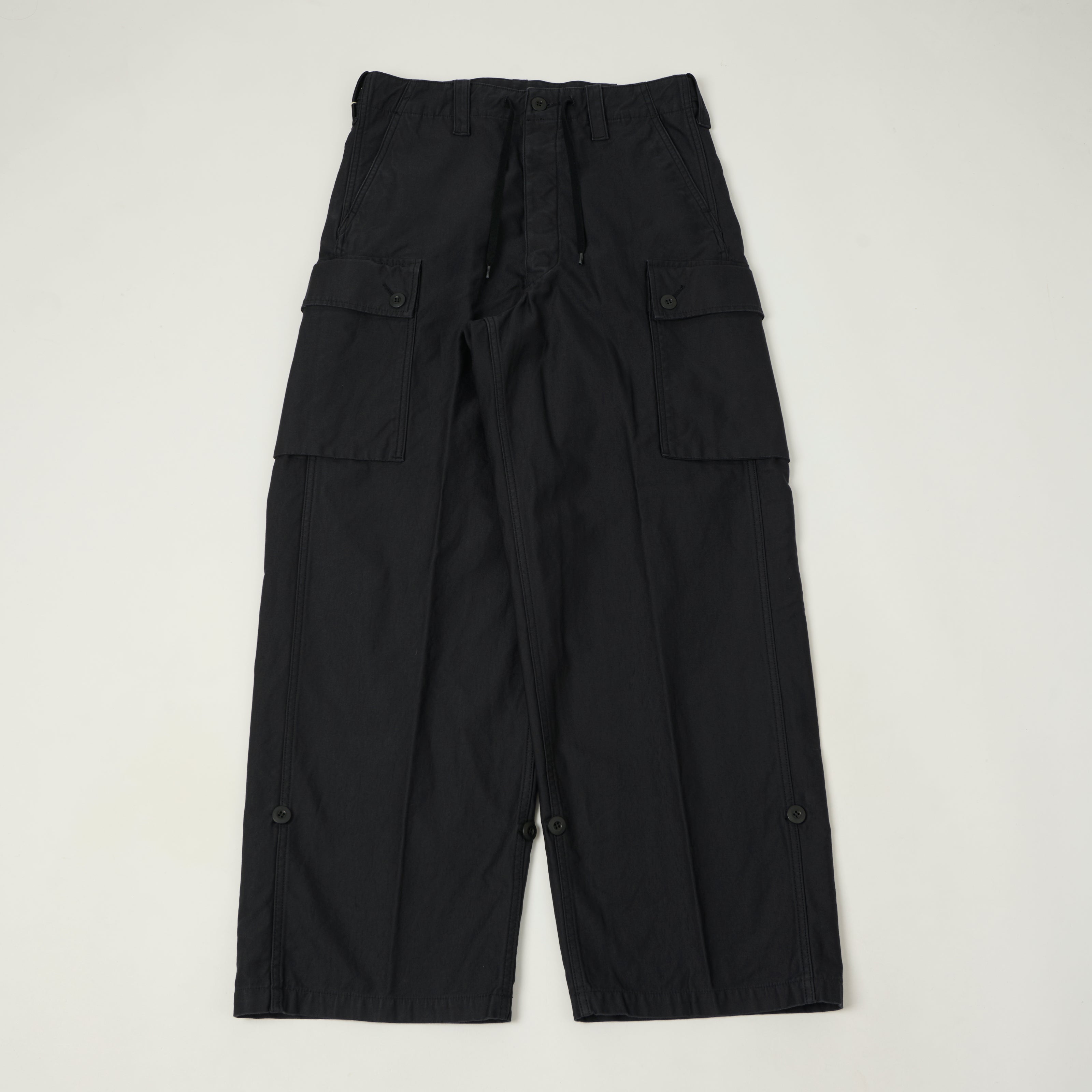 orSlow Sateen Cargo Pants - Navy