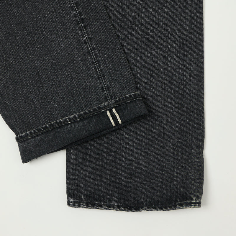 orSlow 105 Regular Straight Jean - Black Stonewash