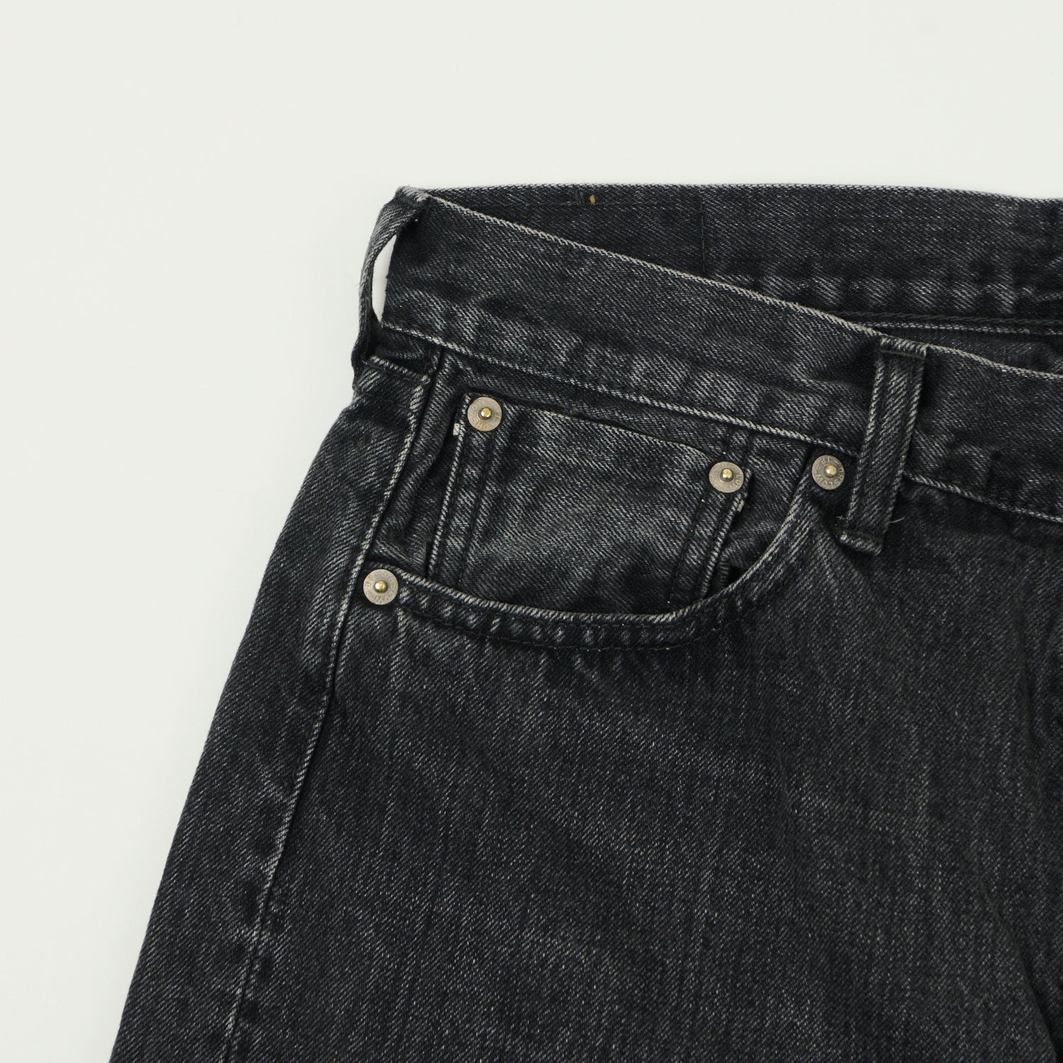 orSlow 105 13.5oz Regular Straight Jean - Black Stonewash