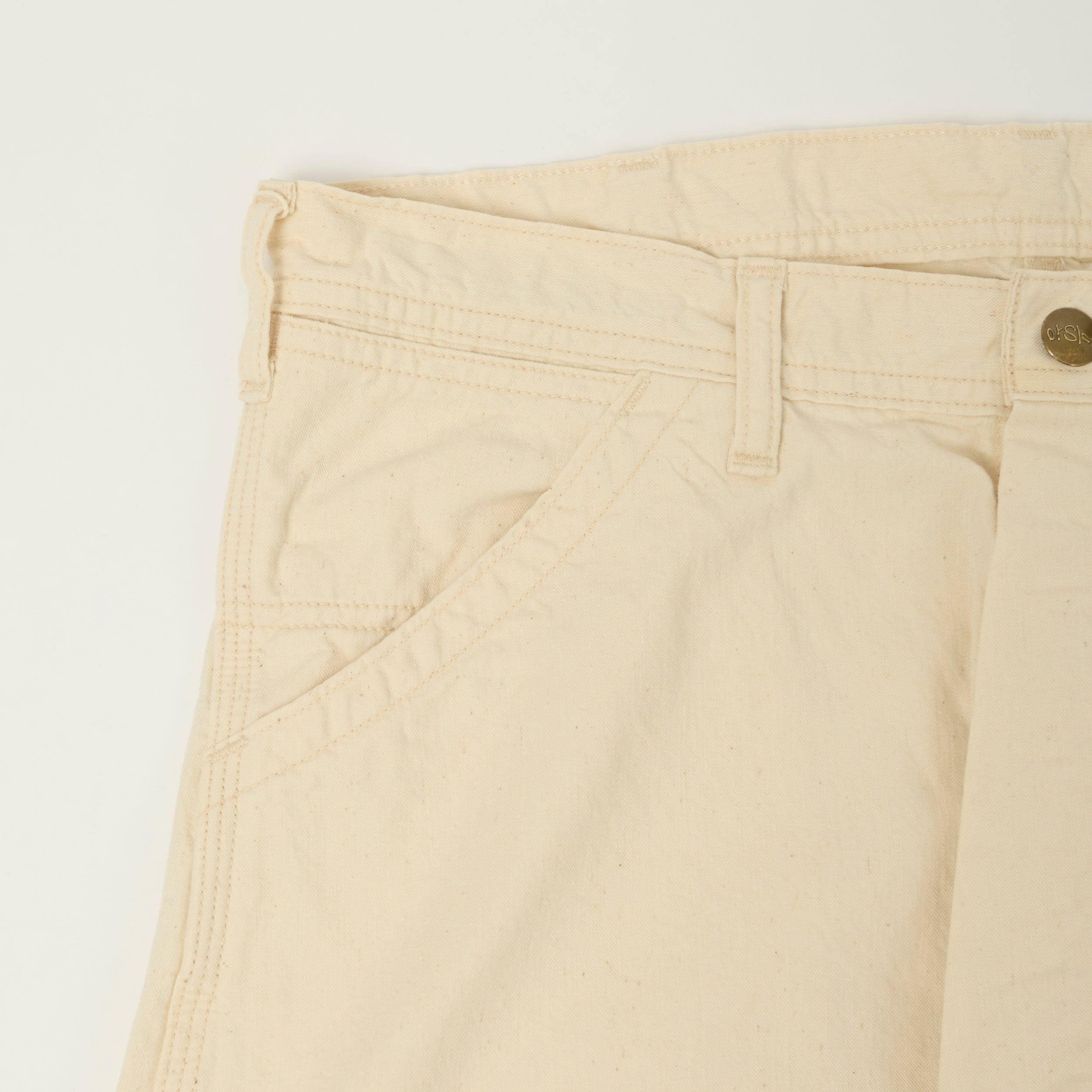 orSlow 1930s Denim Painter Pants - Ecru