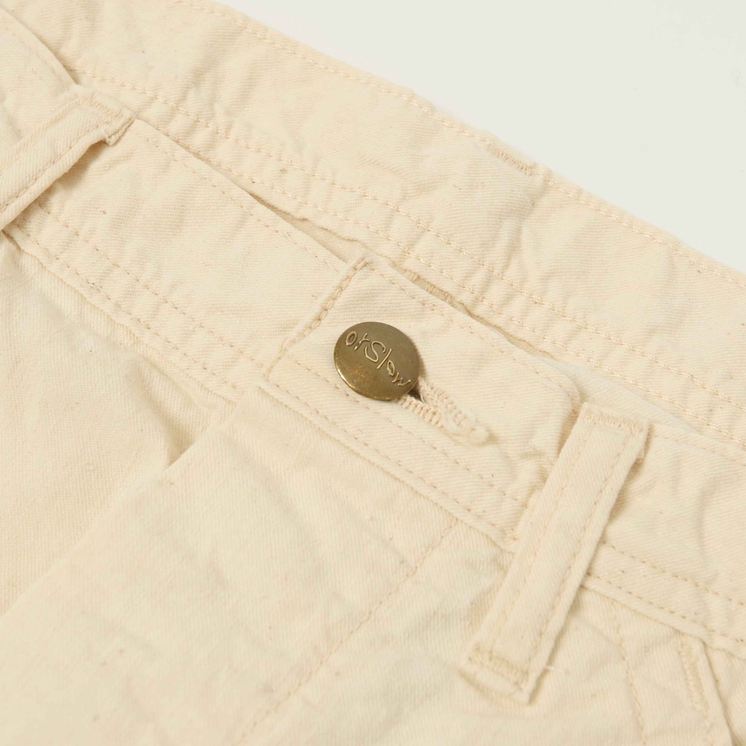 orSlow 1930s Denim Painter Pants - Ecru