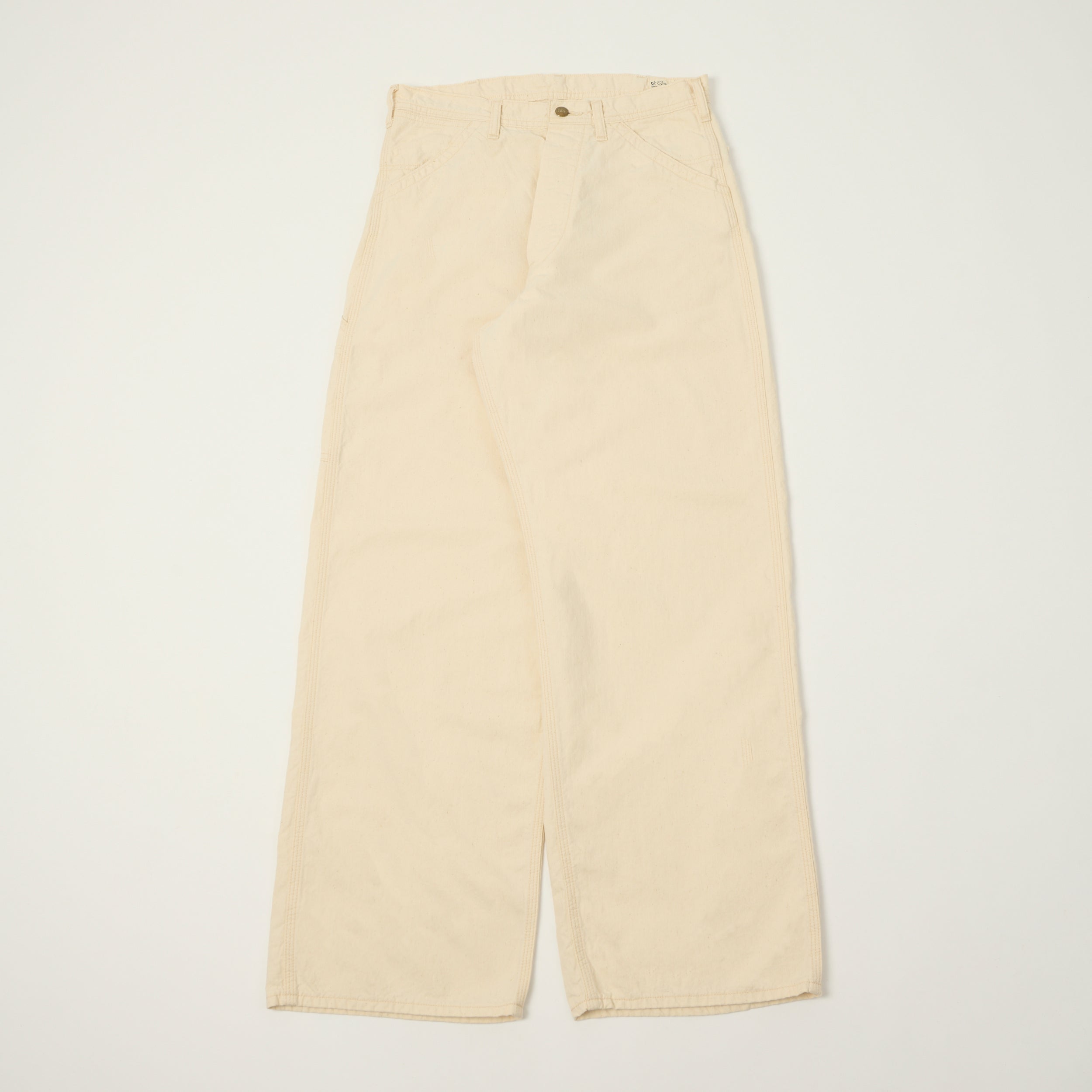 orSlow 1930s Denim Painter Pants - Ecru