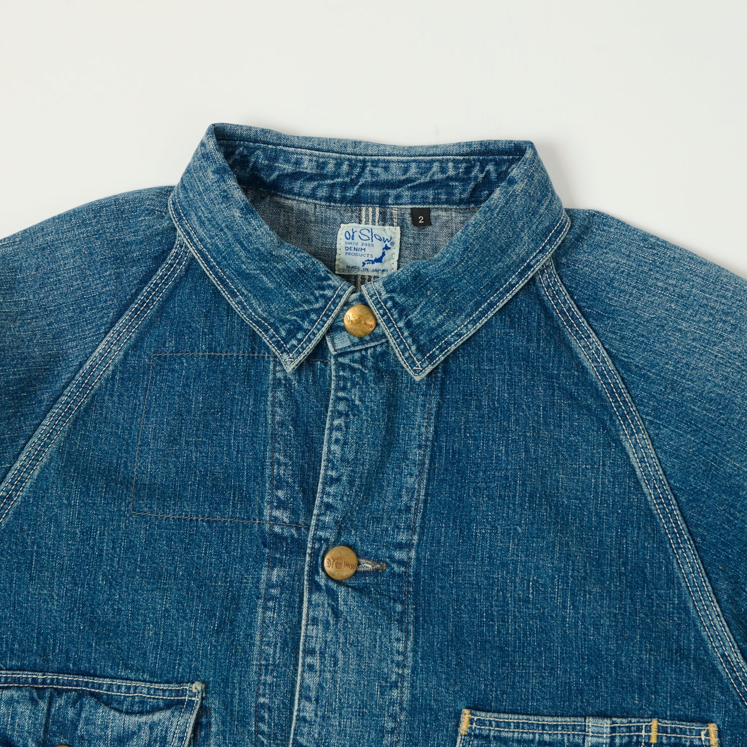 ジャケット・アウター orslow 1950 denim coverall indigo size:3 OrSlow 1950s Coverall Denim Jacket - One Wash -03-6140-81