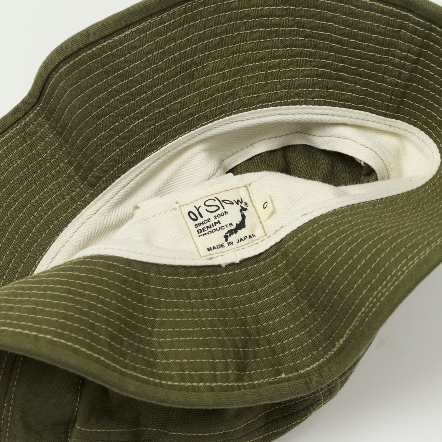 orSlow Herringbone Twill U.S. Navy Hat - Green