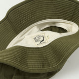 orSlow Herringbone Twill US Navy Hat - Green