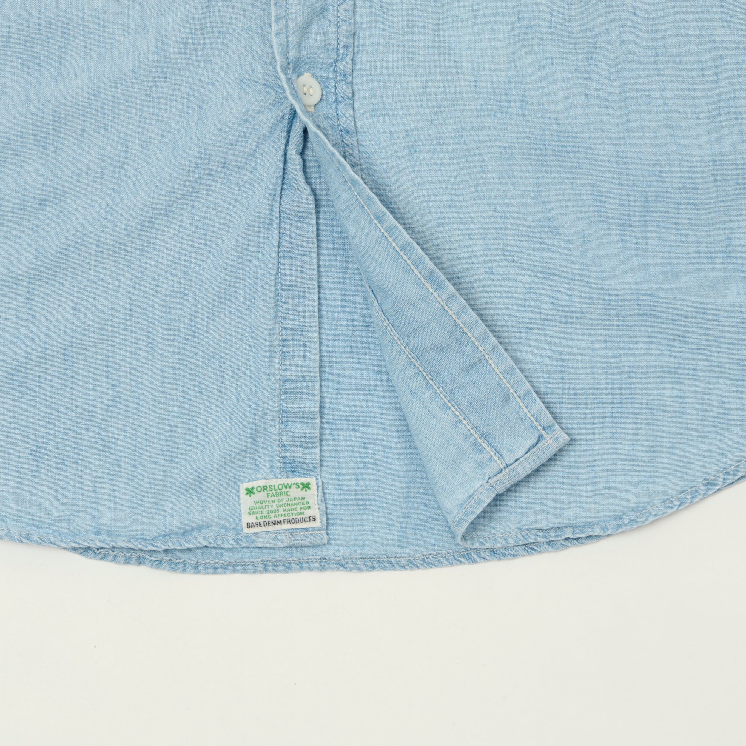 orSlow Vintage Chambray Work Shirt - Bleach Wash