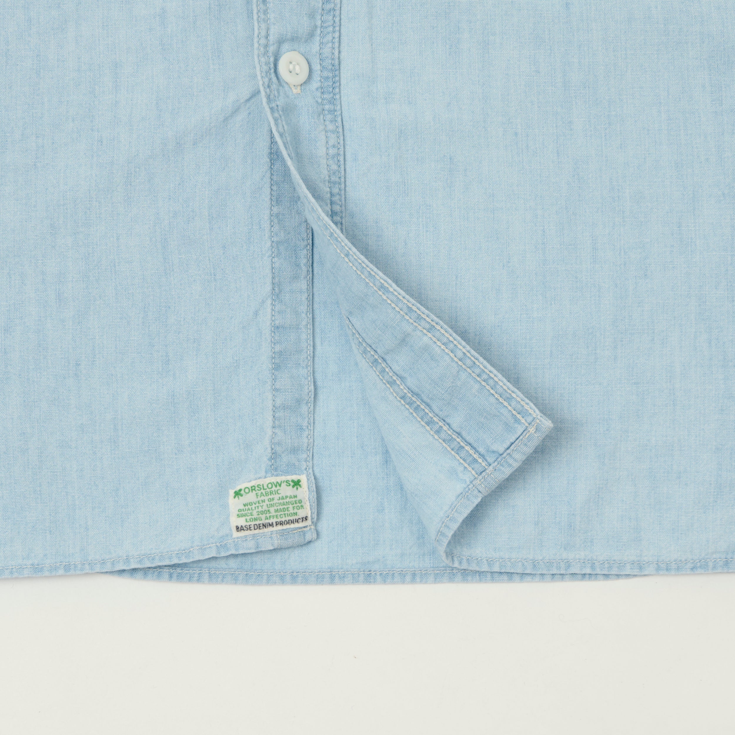 orSlow Vintage Chambray Work Shirt - Sky Blue