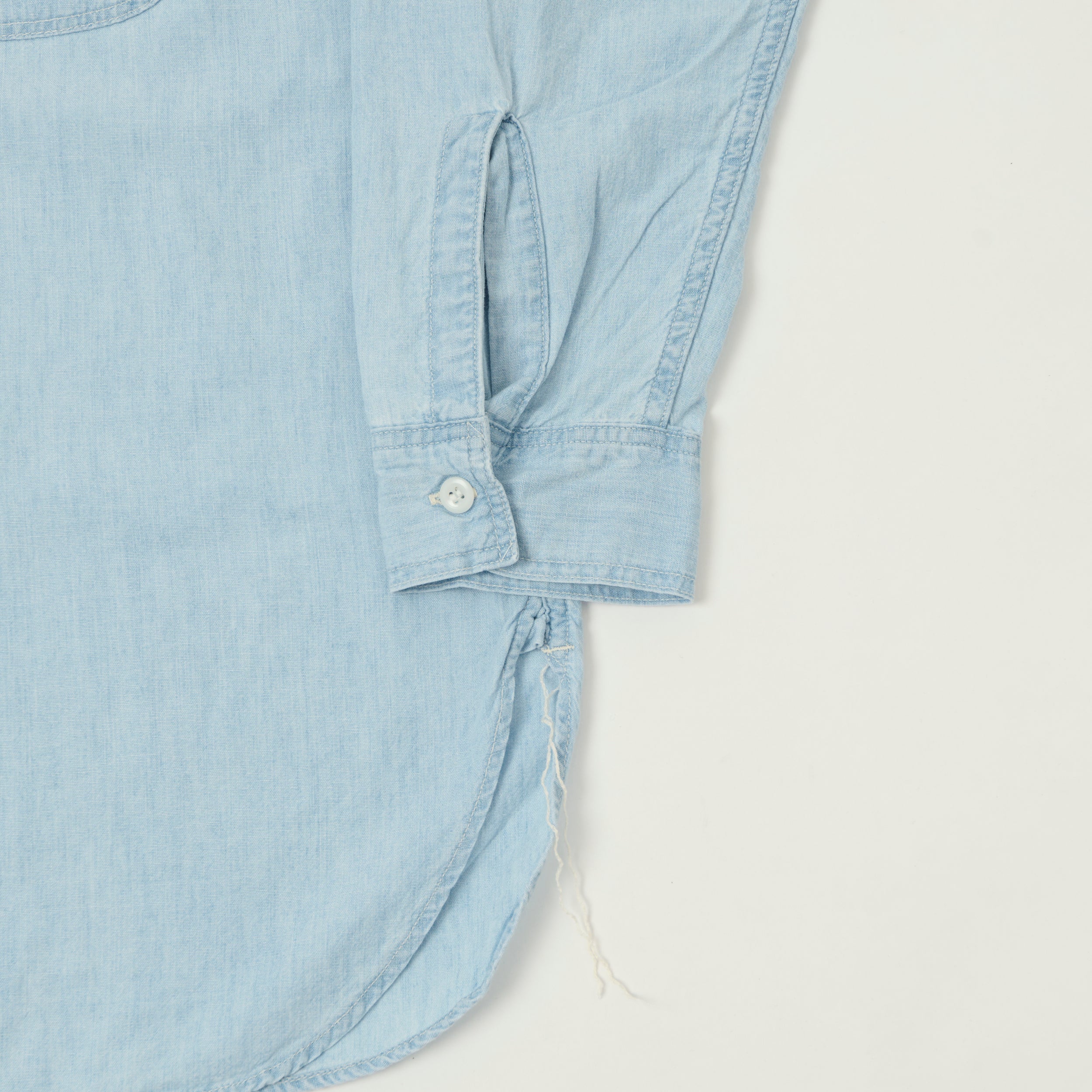 orSlow Vintage Chambray Work Shirt - Sky Blue