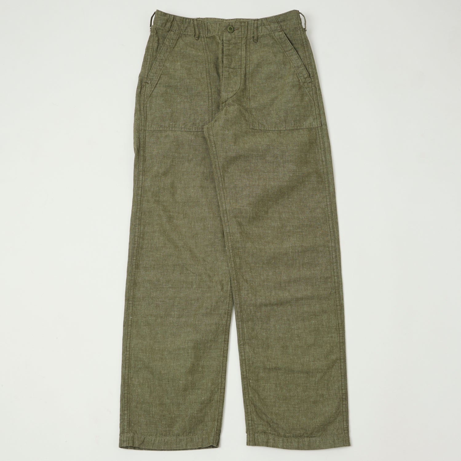 orSlow U.S. Army Chambray Fatigue Pants - Dusty Olive