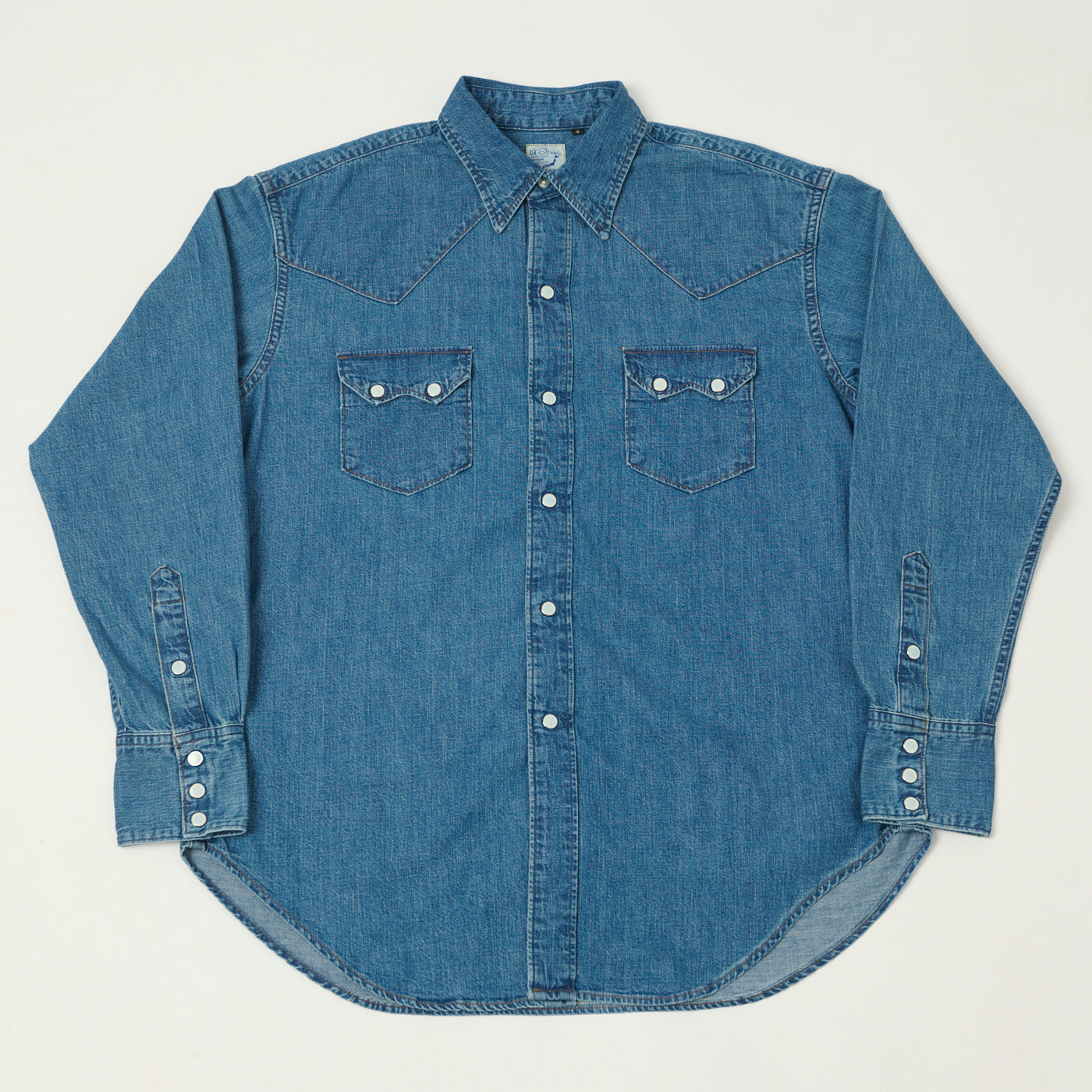 orSlow Denim Western Shirt - Used Wash
