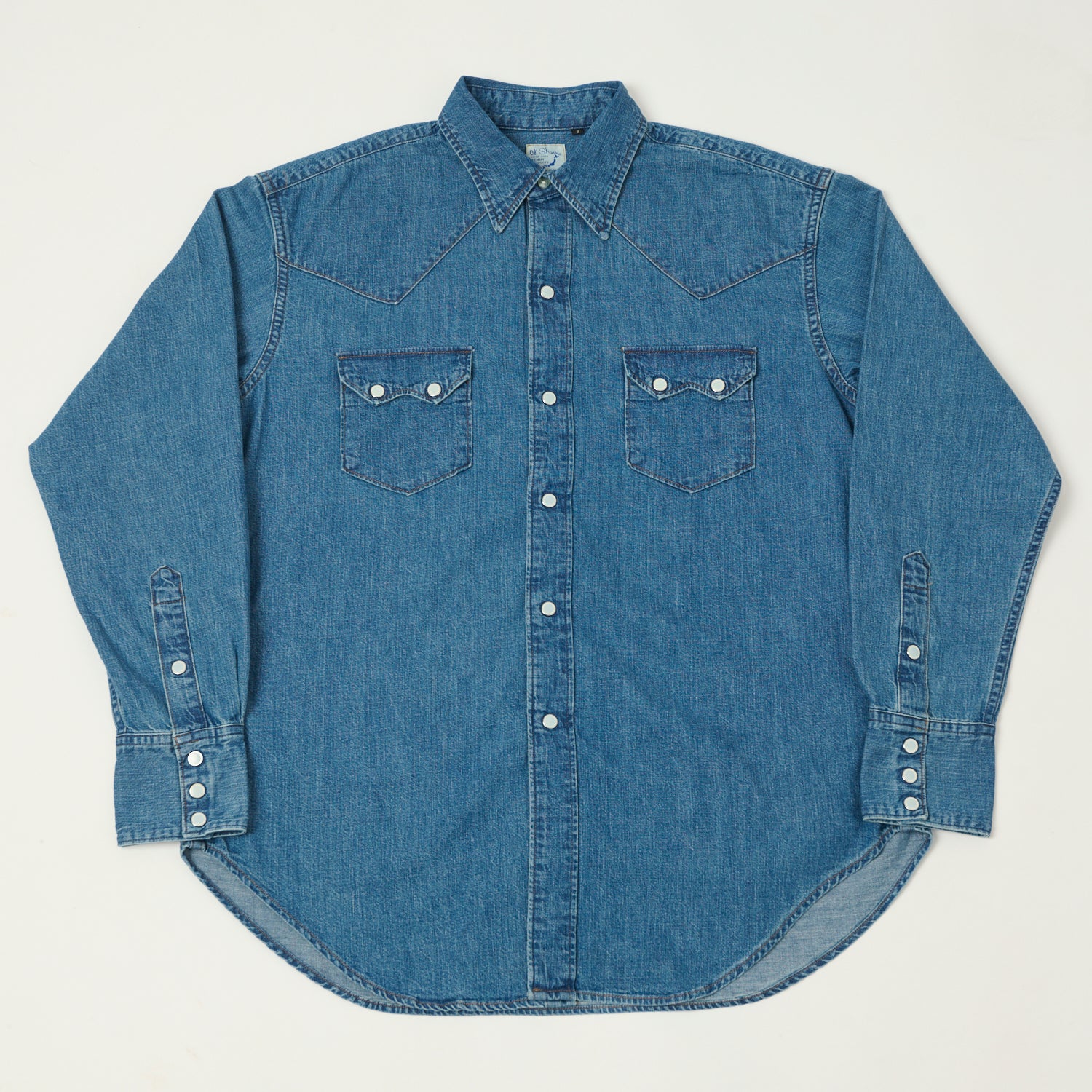 orSlow Denim Western Shirt - Used Wash