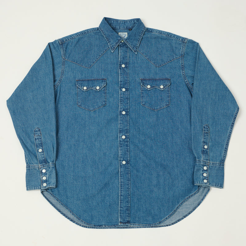 orSlow Denim Western Shirt Used Wash