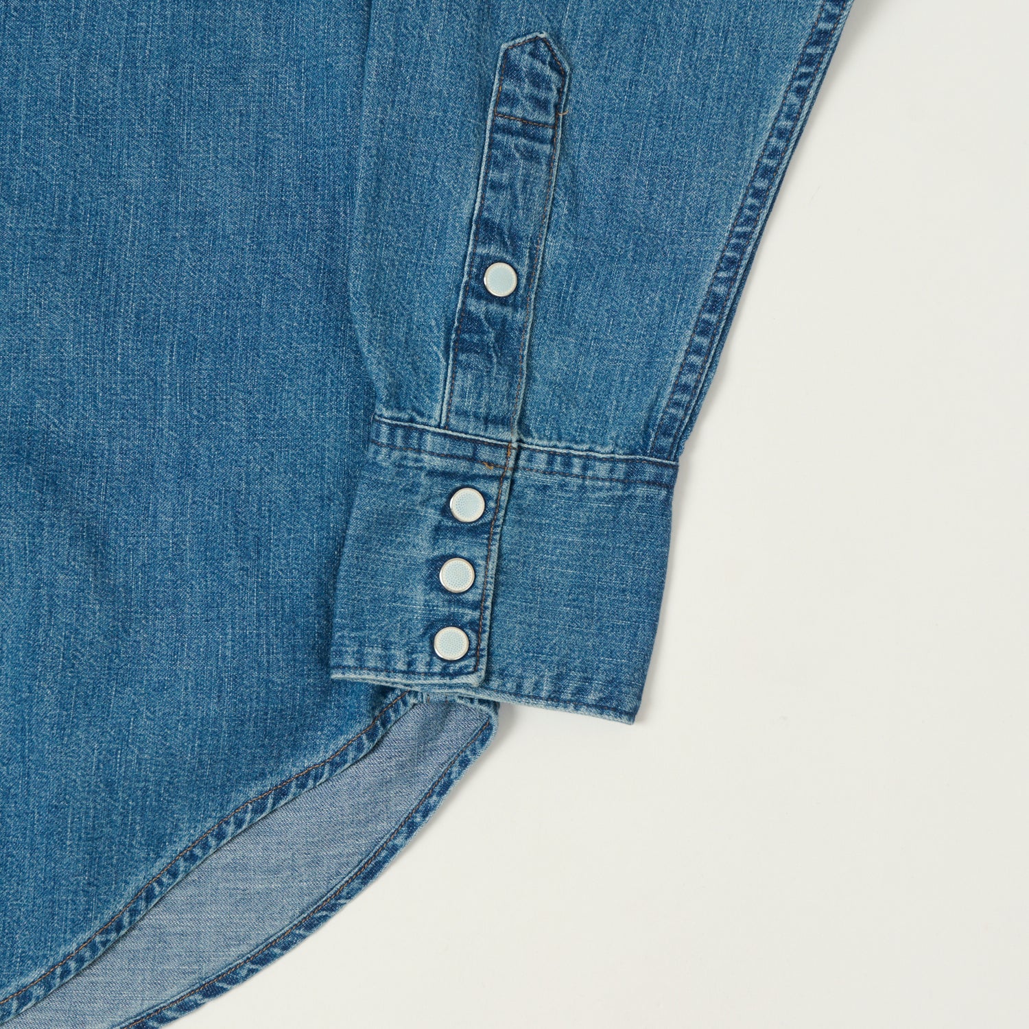 orSlow Denim Western Shirt - Used Wash