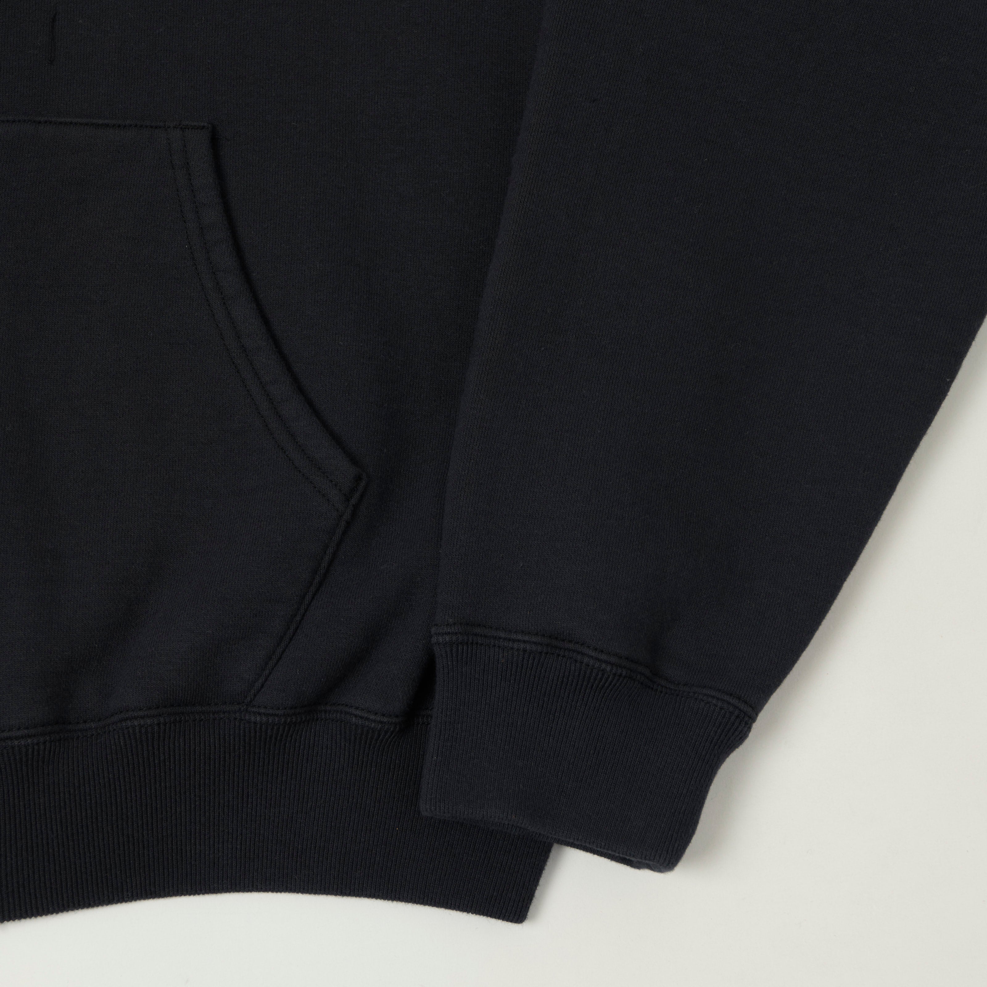 orSlow Zip Through Heavyweight Sweatshirt - Dark Navy