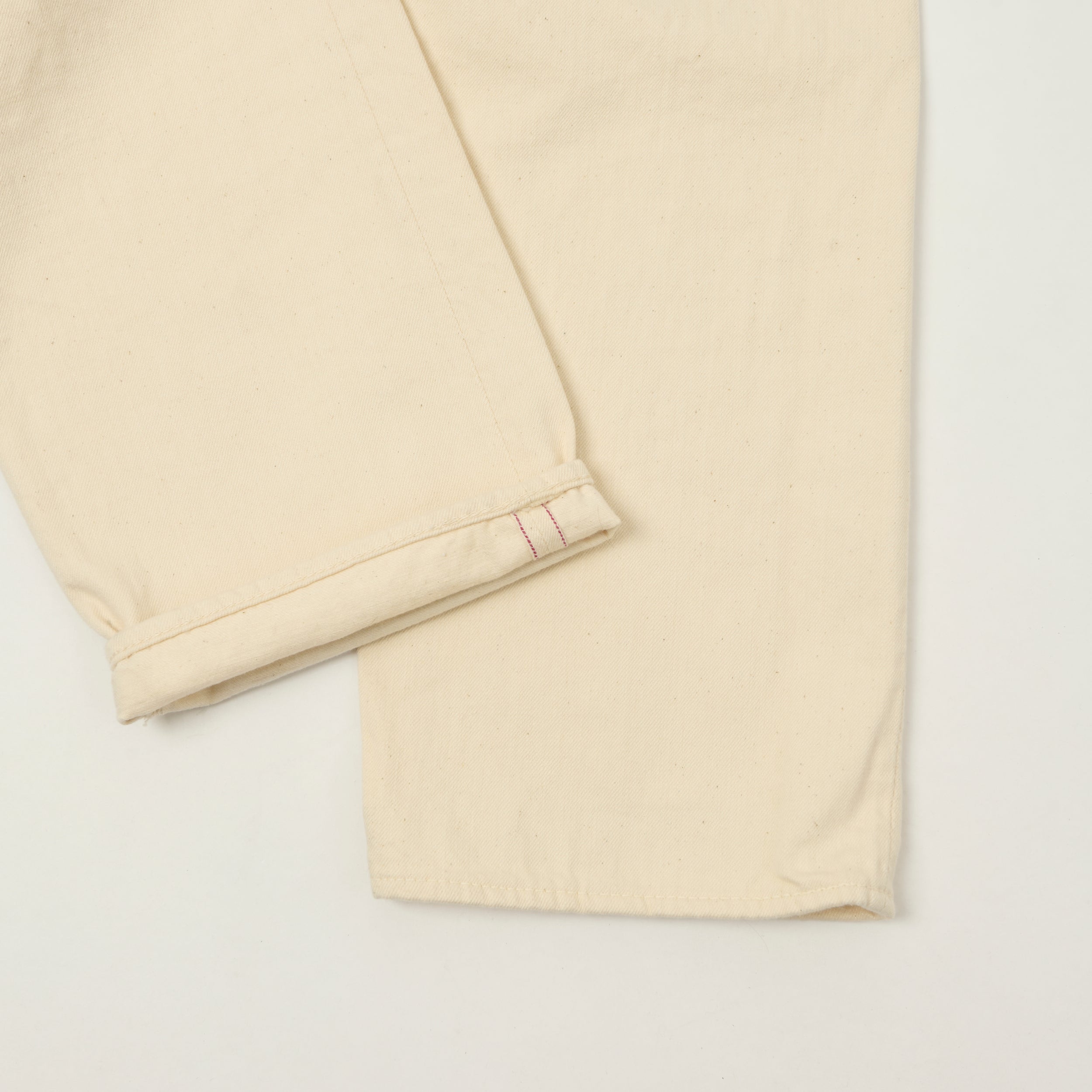 orSlow 'Grandad's' Cinch Back Regular Straight Jean - Ecru