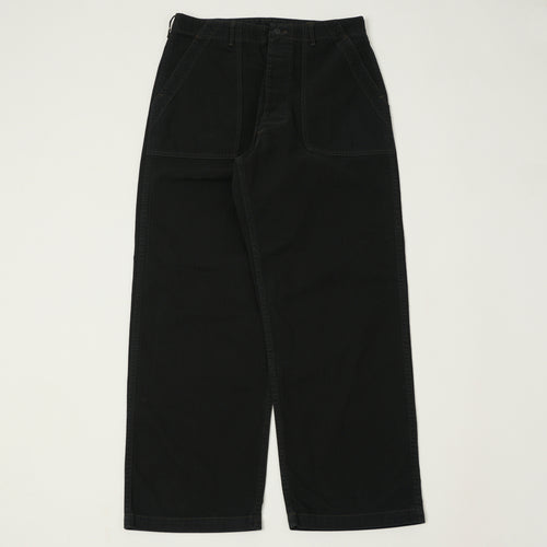 orSlow Herringbone Twill Lightweight Fatigue Pants - Black