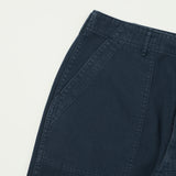 orSlow Herringbone Twill Summer Fatigue Pants - Navy